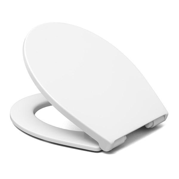 Accents oval duroplast soft closing toilet seat with lift off