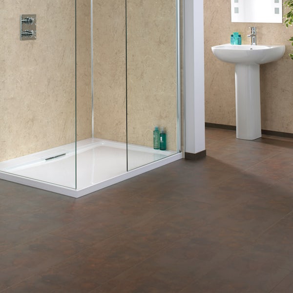 Aqua Step Ceramics Copper loft R10 waterproof laminate flooring 592mm x 297mm x 5.3mm