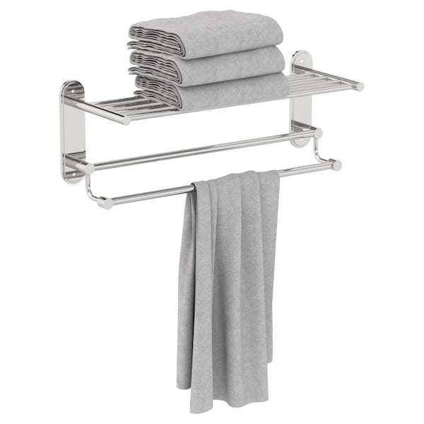Accents Options traditional towel shelf | VictoriaPlum.com