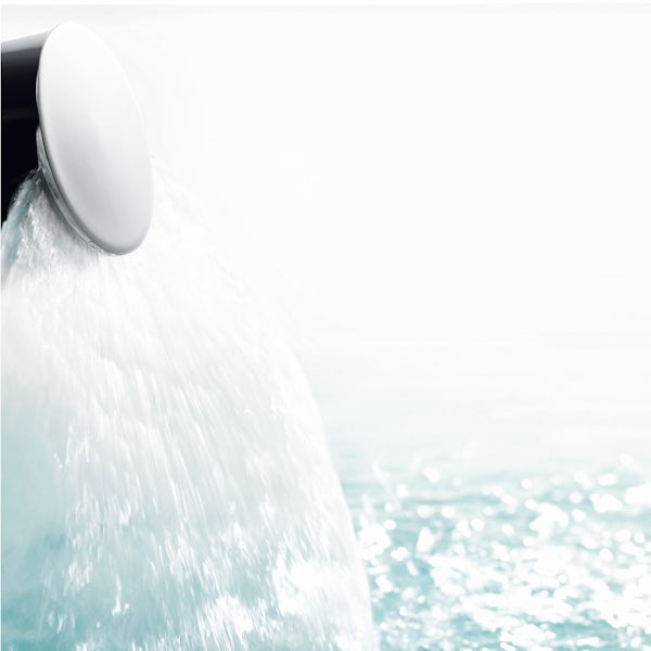 Aqualisa Unity Q Smart concealed shower standard with adjustable handset and bath filler with overflow