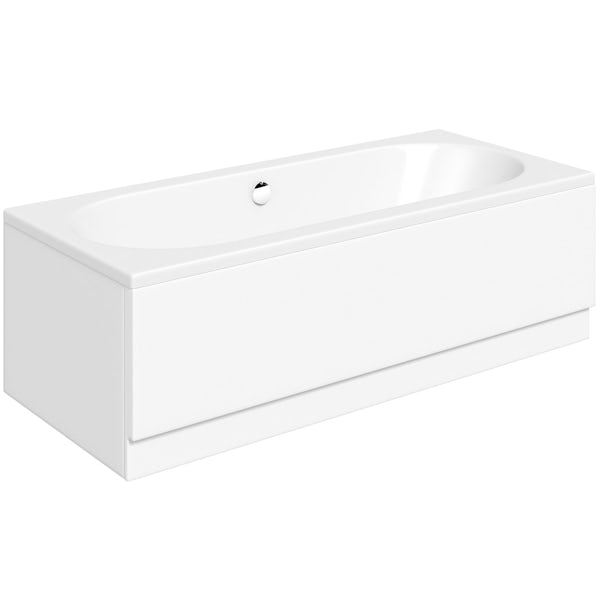 Mode Tate bathroom suite with contemporary double ended bath