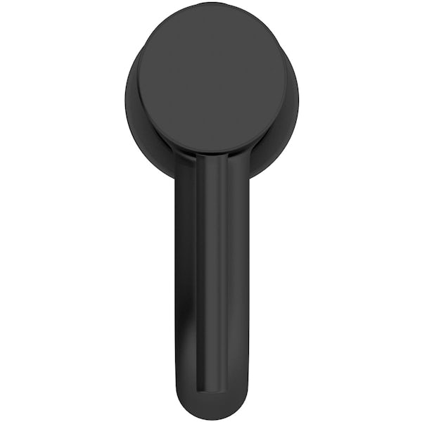 Mode Spencer round black cloakroom basin mixer tap