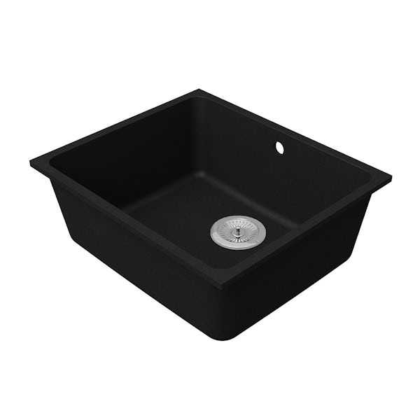 Schon Terre Obsidian 1.0 bowl reversible undercounter kitchen sink