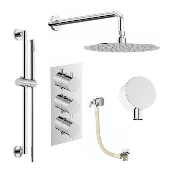 Mode Harrison triple thermostatic shower set with bath filler