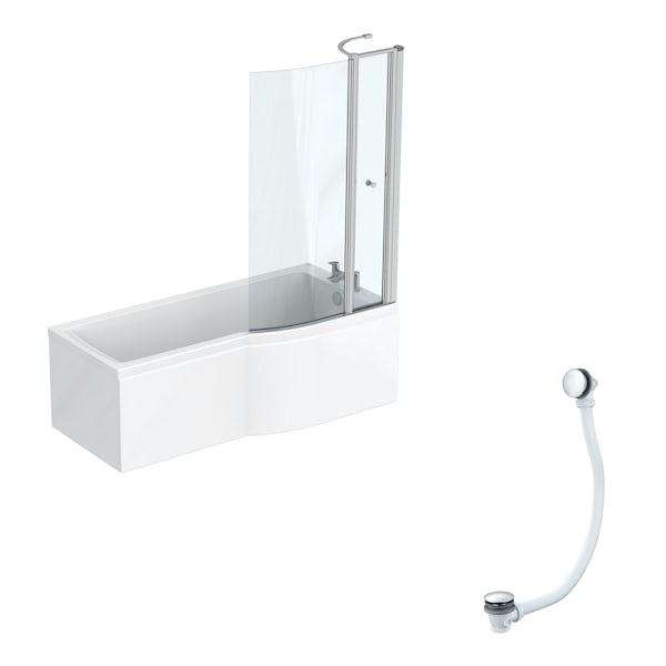 Ideal Standard Concept Air right hand Idealform Plus bath, screen and front panel with free bath waste