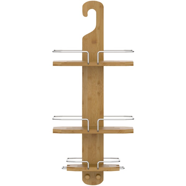 Accents Bamboo hook over shower caddy