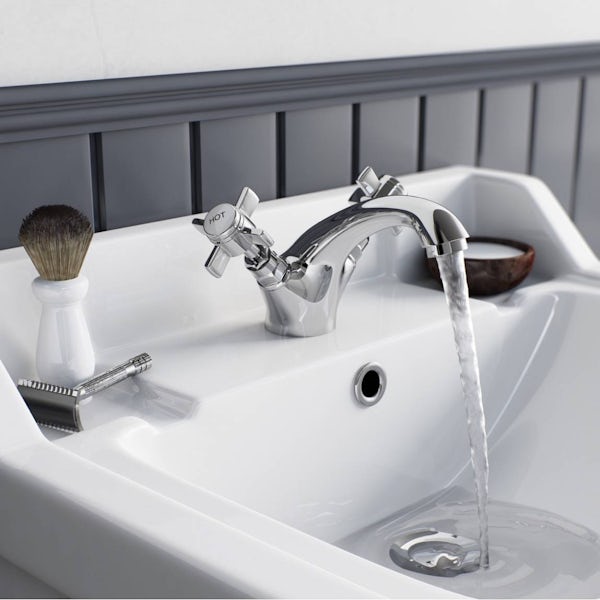 Orchard Dulwich basin mixer tap with slotted waste
