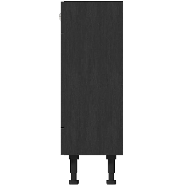 Reeves Nouvel quadro black back to wall toilet unit 500mm