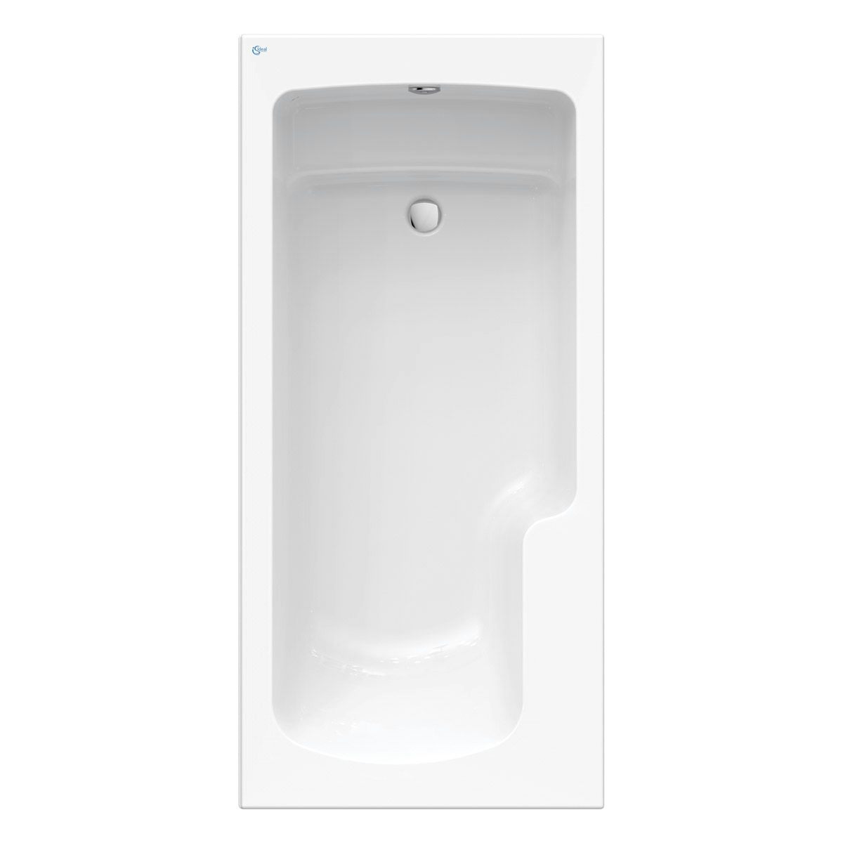 Ideal Standard Concept Freedom Idealform Plus right handed single ended bath 1700 x 800 with front bath panel and bath waste