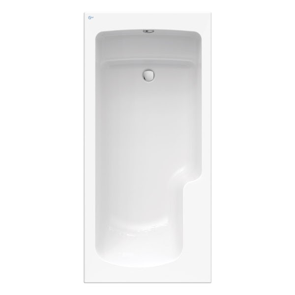 Ideal Standard Concept Freedom Idealform Plus right handed shower bath 1700 x 800 with front bath panel and bath waste