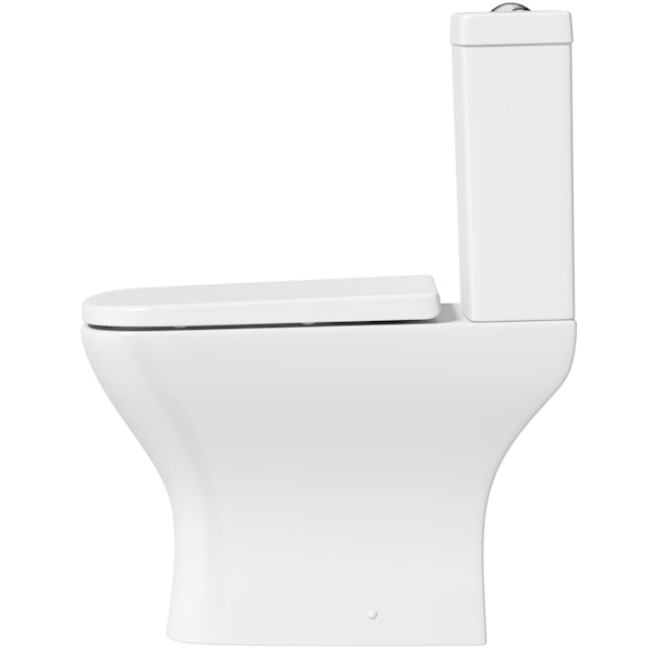 Orchard Derwent square compact close coupled toilet with thick soft close toilet seat