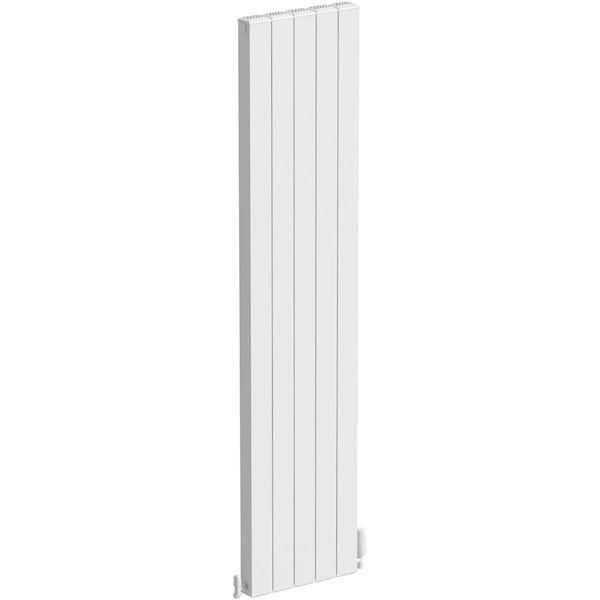 The Heating Co. Edmonton vertical textured white aluminium radiator