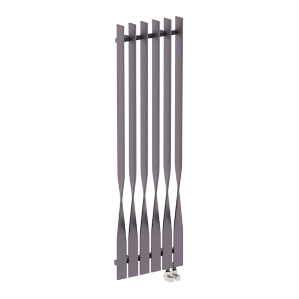 Cyklon modern grey vertical radiator 1600 x 495