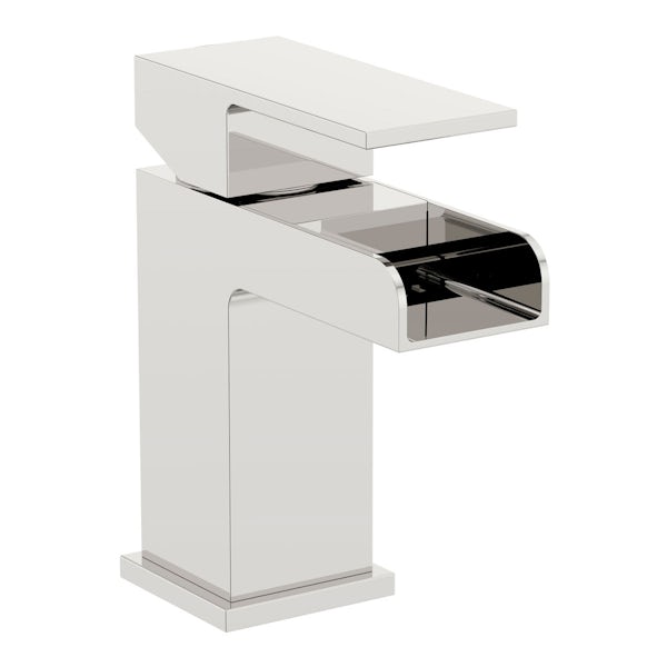 Orchard Derwent waterfall basin mixer tap with slotted waste