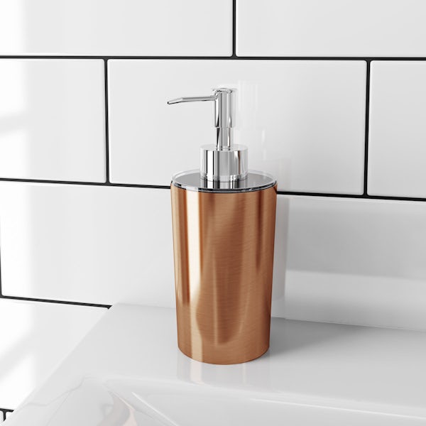 Glaze copper soap dispenser
