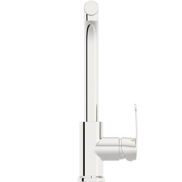 Schon Tresco Pro chrome single lever kitchen mixer tap with pull down spout