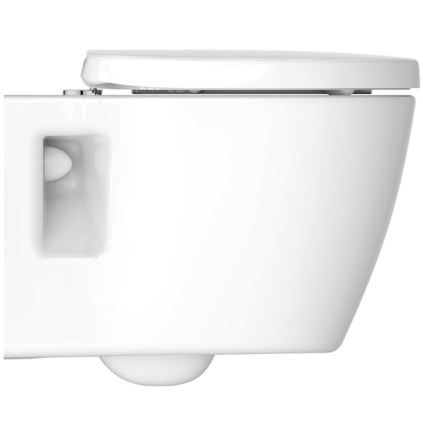 Ideal Standard Concept Space compact wall hung toilet with soft close seat
