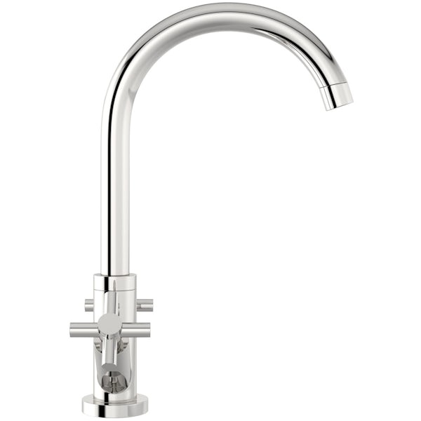 Schön kitchen tap with cross handle