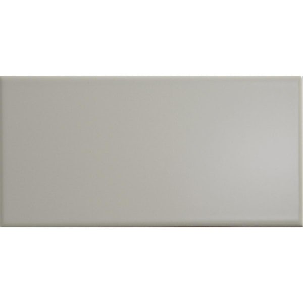 Calcalo light grey ceramic wall tile 100 x 200mm