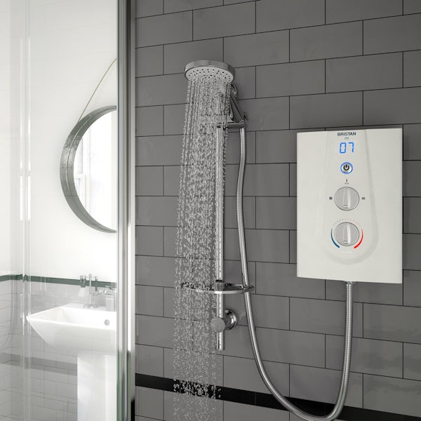 Bristan Joy 8.5kw thermostatic electric shower white