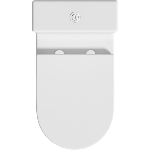 VitrA S50 fully shrouded close coupled toilet with soft close seat