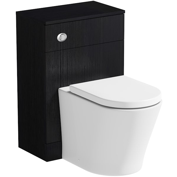 Orchard Wye essen back to wall toilet unit with contemporary toilet and seat