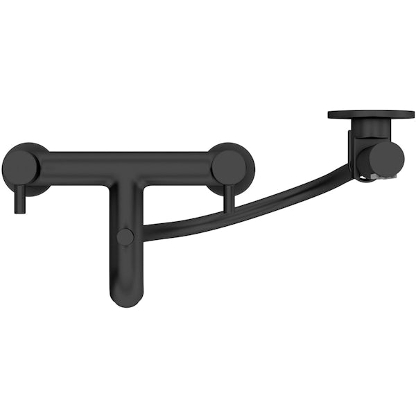 Ideal Standard Ceraline silk black bath shower mixer tap