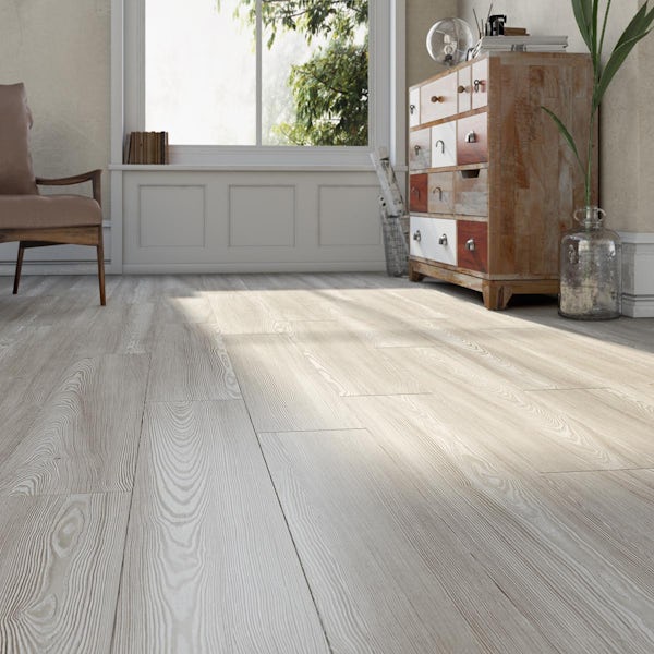 Larose white elm laminate flooring 8mm