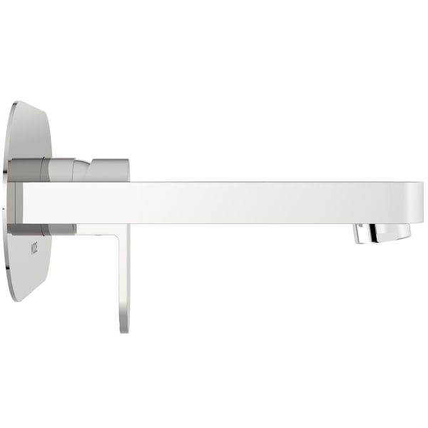 Mode Hardy wall mounted basin mixer tap with slotted waste