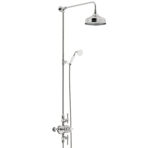 The Bath Co. Camberley thermostatic exposed mixer shower
