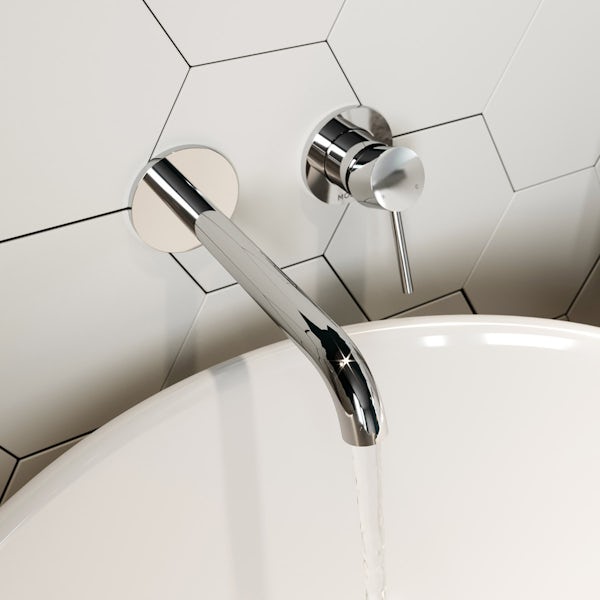 Mode Spencer round wall mounted bath mixer tap