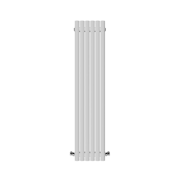 The Heating Co. Athena white single vertical oval radiator