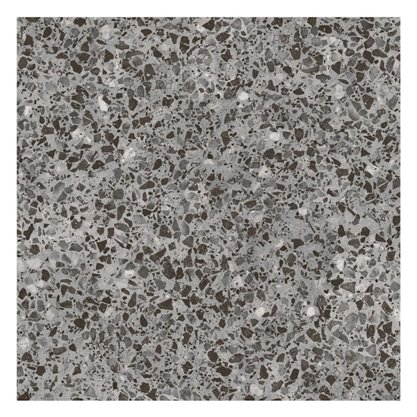 British Ceramic Tile Conglomerate grey satin floor tile 331mm x 331mm