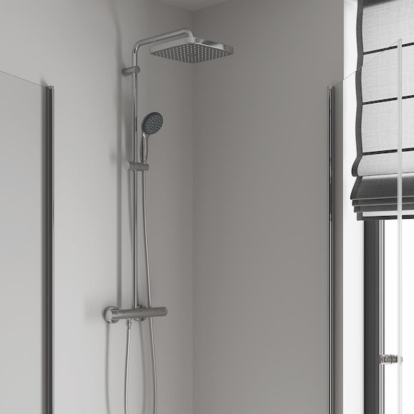 Grohe Vitalio Start 250 square thermostatic shower system