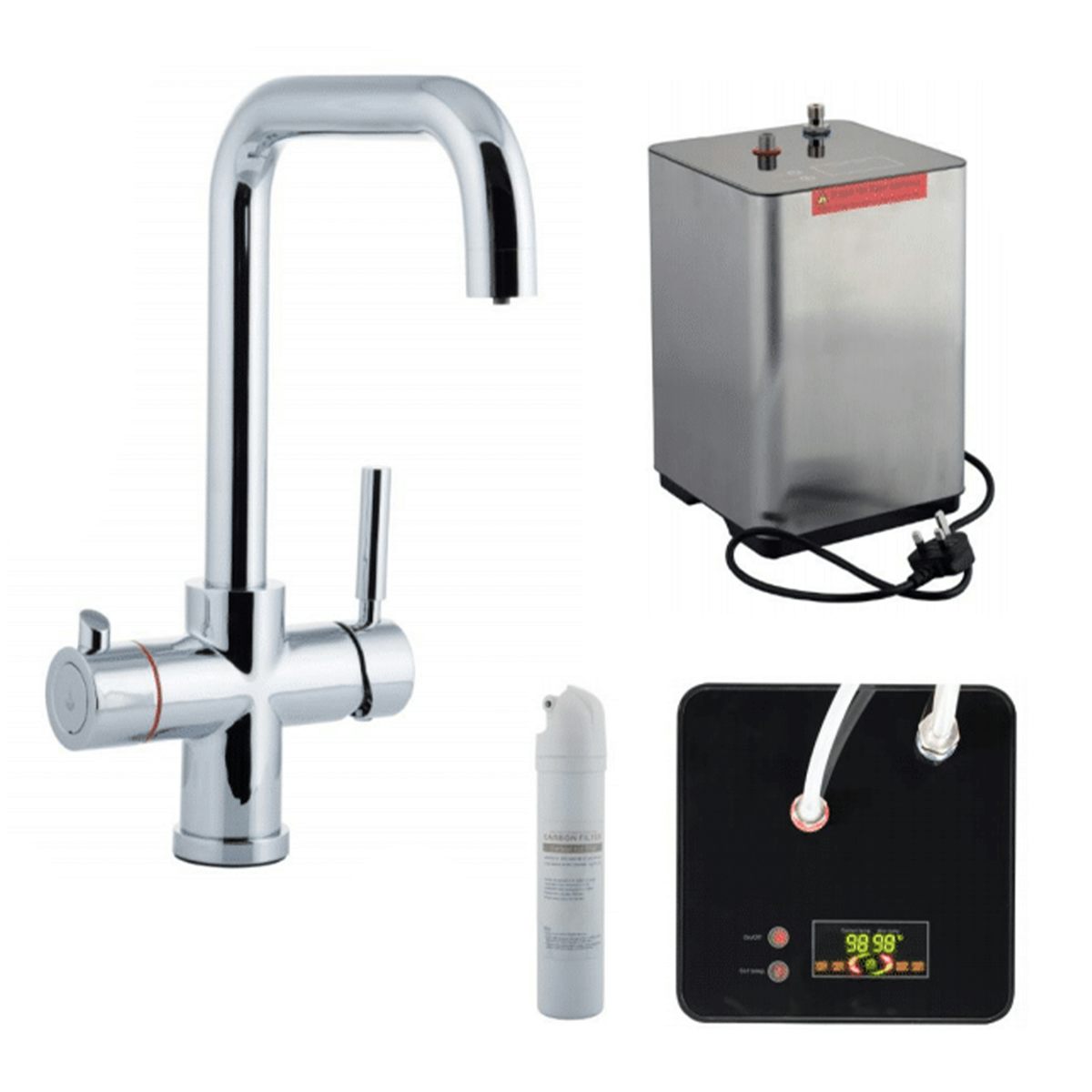Schon 3 in 1 boiling water kitchen tap