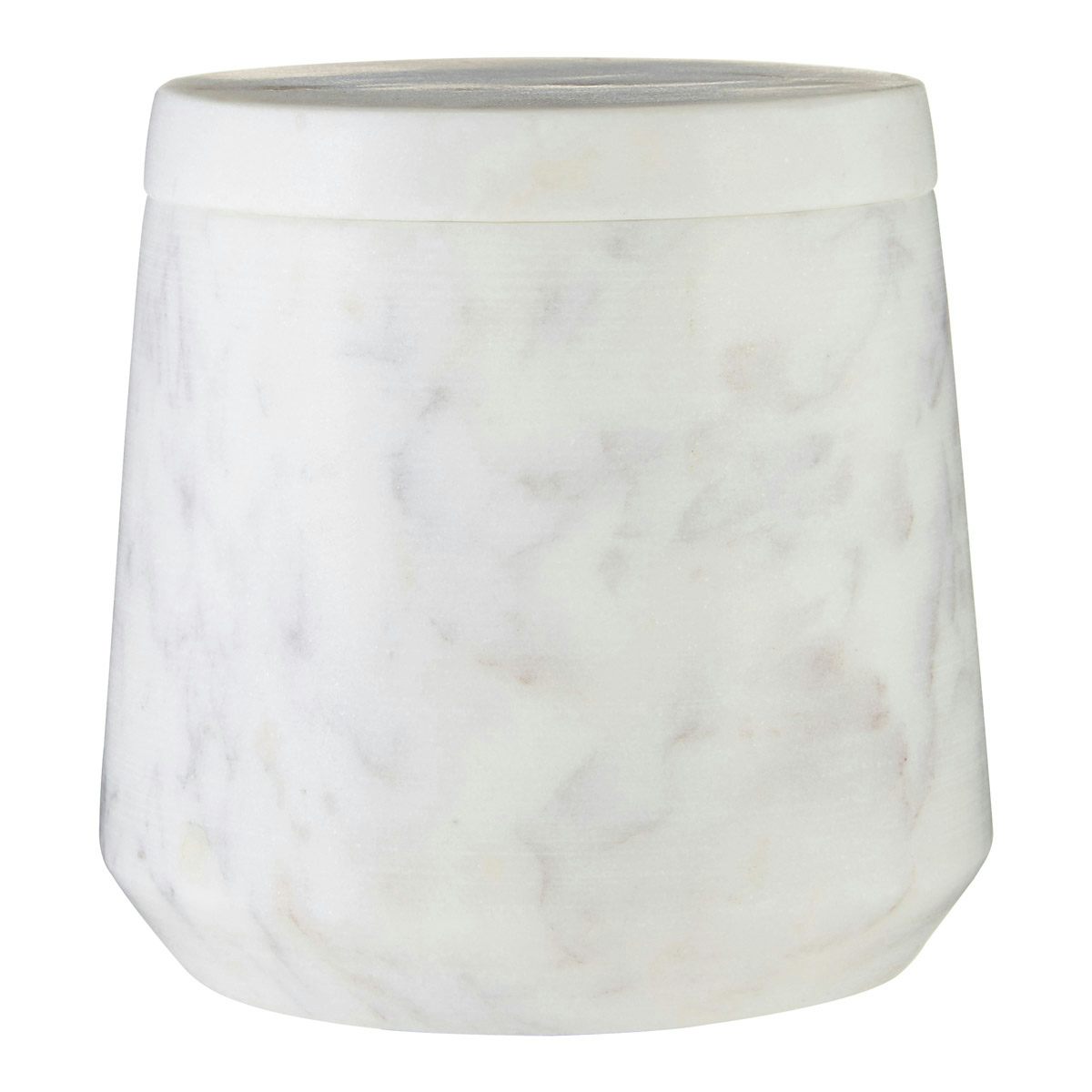 Accents White marble storage jar