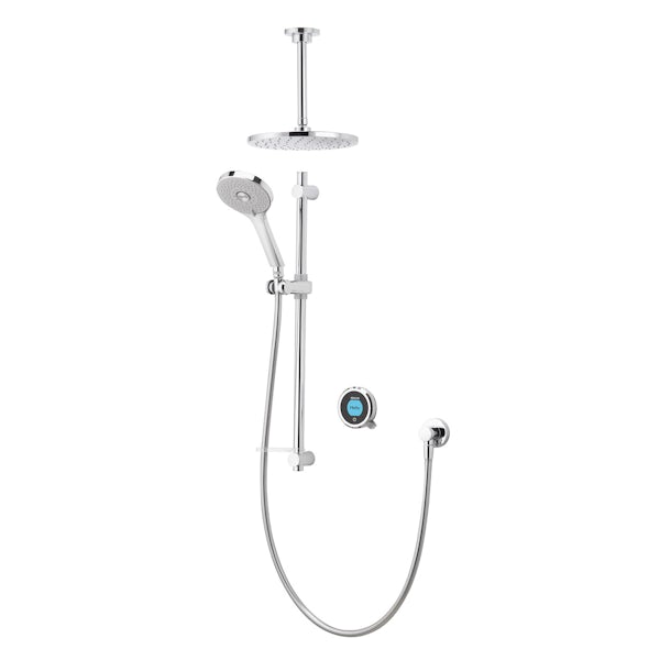 Aqualisa Optic Q Smart concealed shower adjustable handset and ceiling head gravity pumped