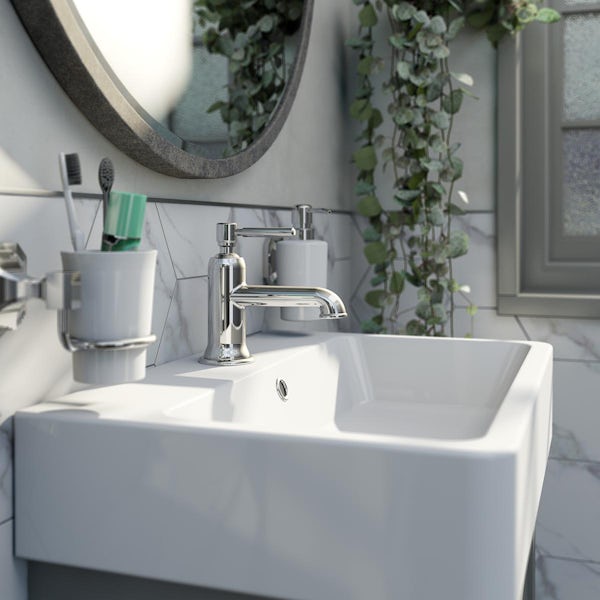 The Bath Co. Aylesford Timeless mono basin mixer tap with waste