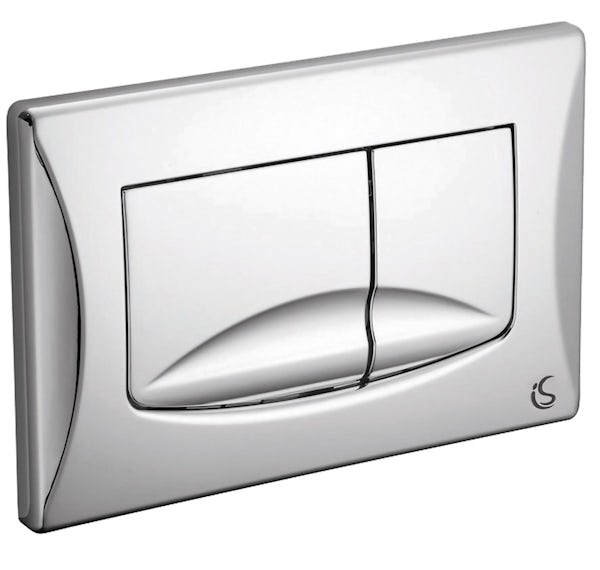 Ideal Standard 1100mm wall mounting frame and River chrome push plate