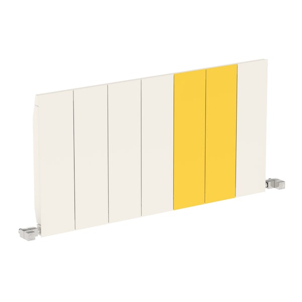 Neo soft white and zinc yellow horizontal radiator 545 x 1050