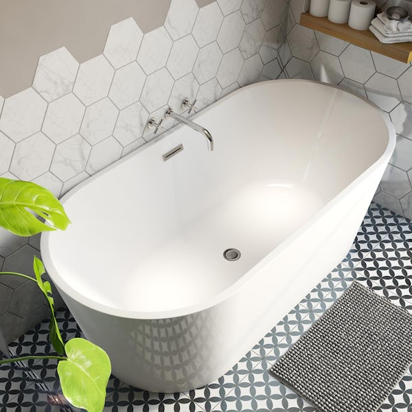 Mode Tate double ended freestanding round bath