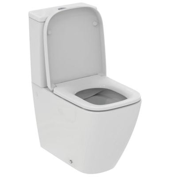Ideal Standard i.life S closed back rimless close coupled toilet 4/6 litre with slow close seat