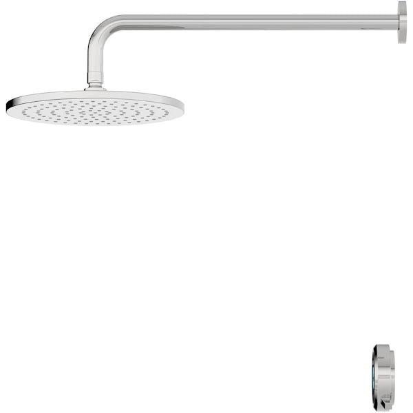 Aqualisa Optic Q Smart concealed shower with wall head gravity pumped