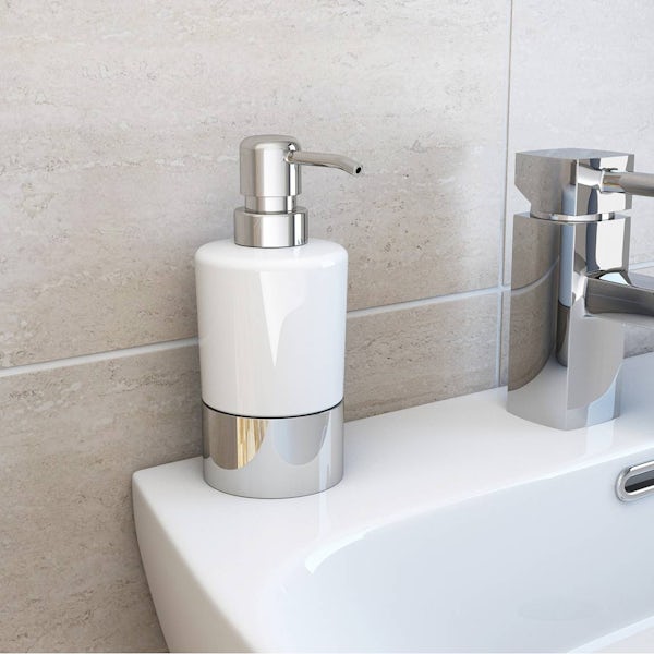 Options Freestanding Ceramic Soap Pump Dispenser