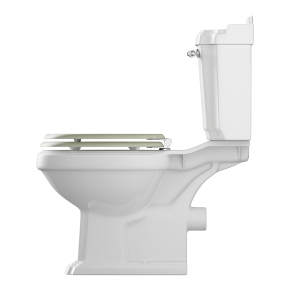 Winchester close coupled toilet inc sage soft close seat