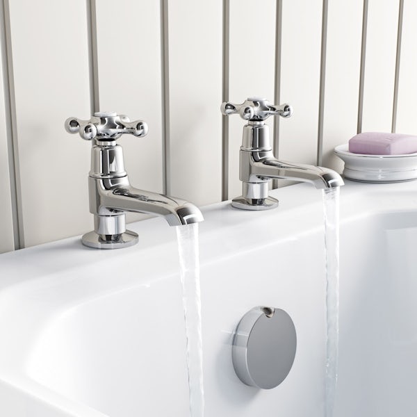 The Bath Co. Camberley bath pillar taps offer pack