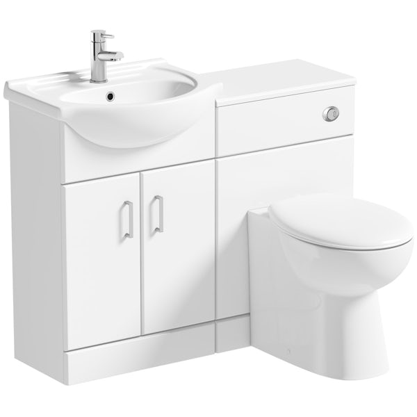 Orchard Eden white 1060mm combination with Clarity back to wall toilet and seat