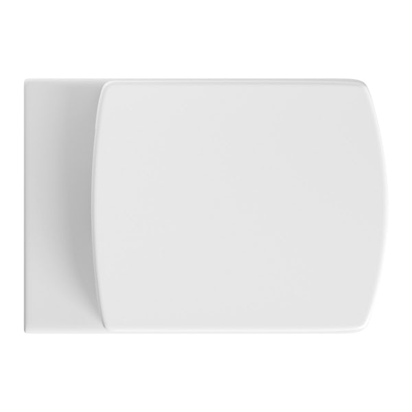 Montreal wall hung toilet with luxury soft close toilet seat