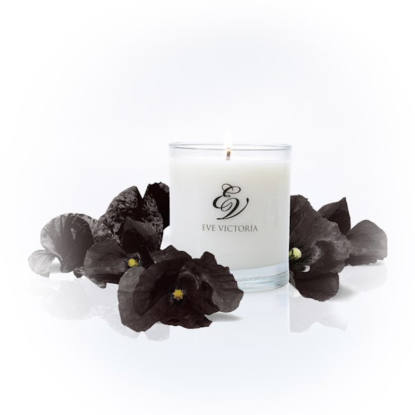 Eve Victoria Black poppy large candle 30cl