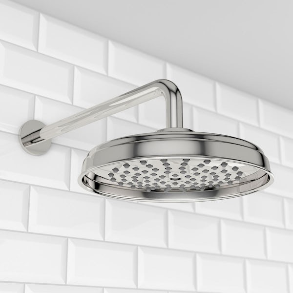 Winchester 200mm Shower Head & Curved Wall Arm
